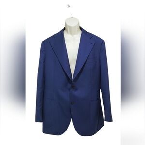 SUITSUPPLY NAVY PATCH SLIM SUIT 44R